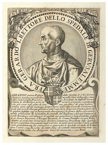 PORTRAITS.  Bound volume containing 4 series of engraved portraits of European and Ottoman rulers.  Rome, 1699-1709